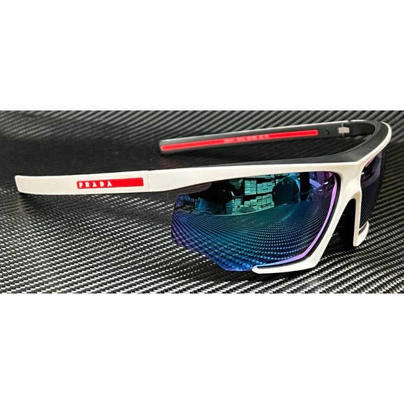 Prada White Rubber Men's Sunglasses - Picture 2 of 4